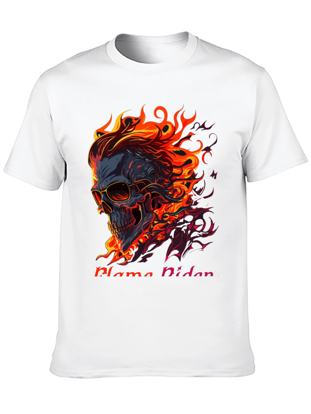 Flaming Skull Graphic Tee