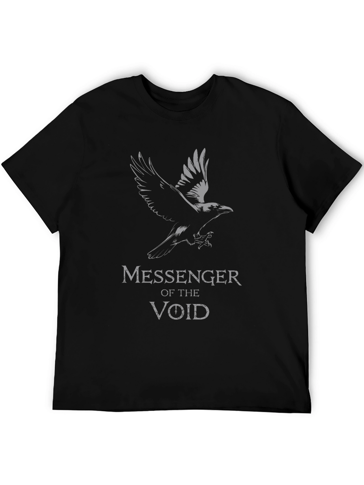 Messenger of the Void Graphic T-Shirt - Raven Design