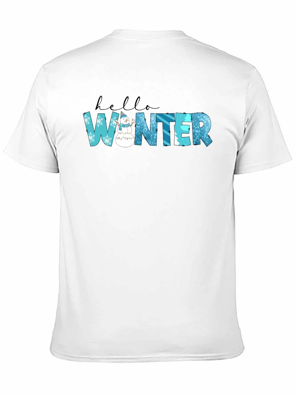 Hello Winter Black Graphic Tee