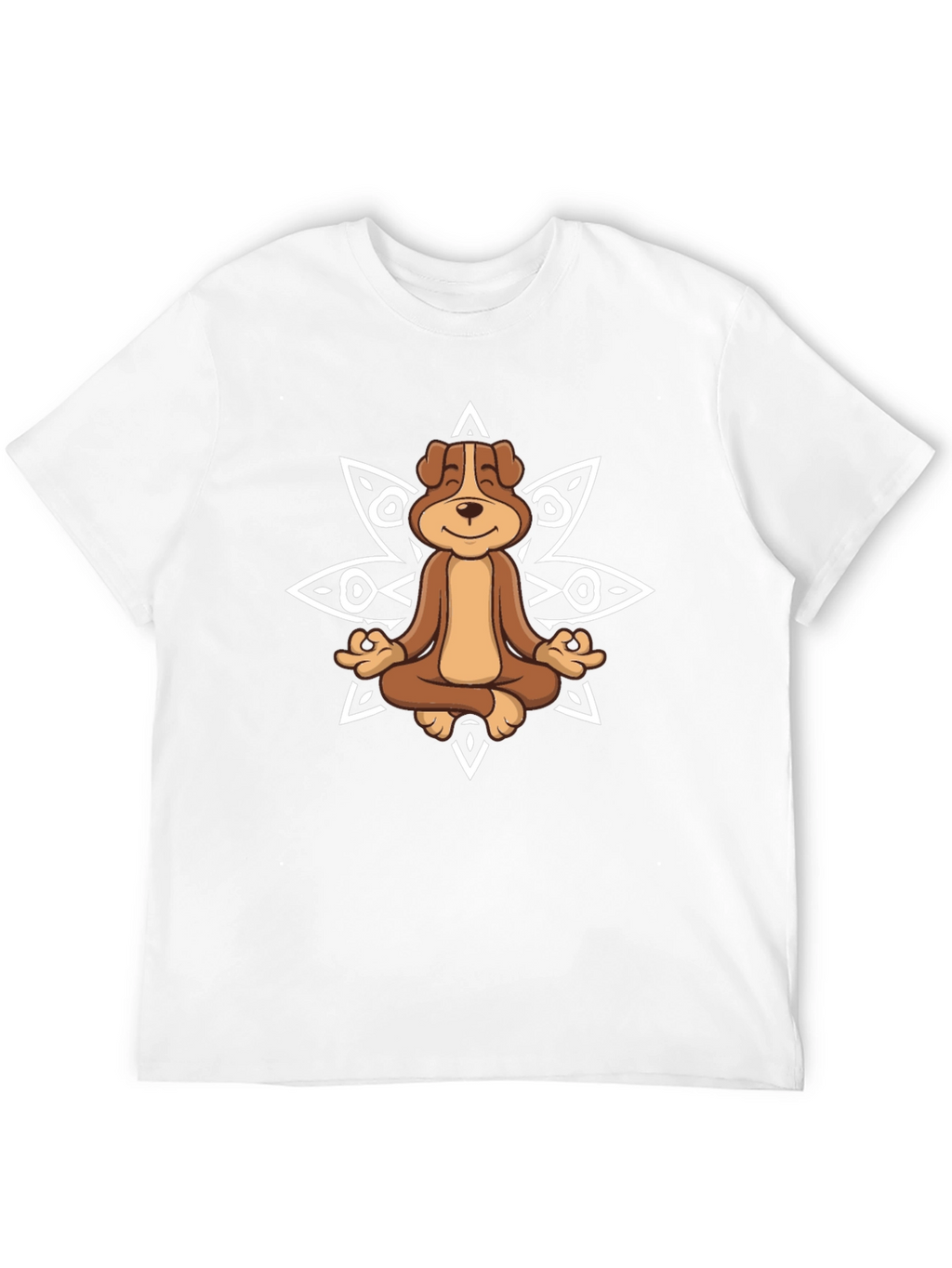 Meditating Dog Graphic Tee - Relaxed Fit