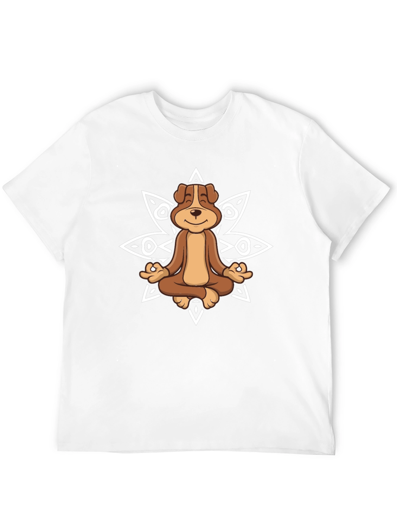 Meditating Dog Graphic Tee - Relaxed Fit