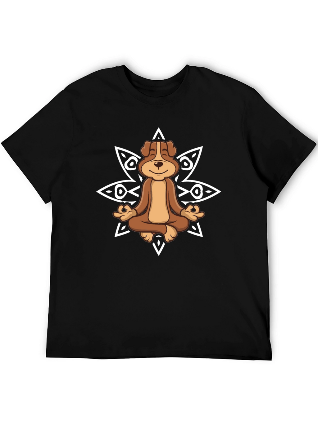 Meditating Dog Graphic Tee - Relaxed Fit