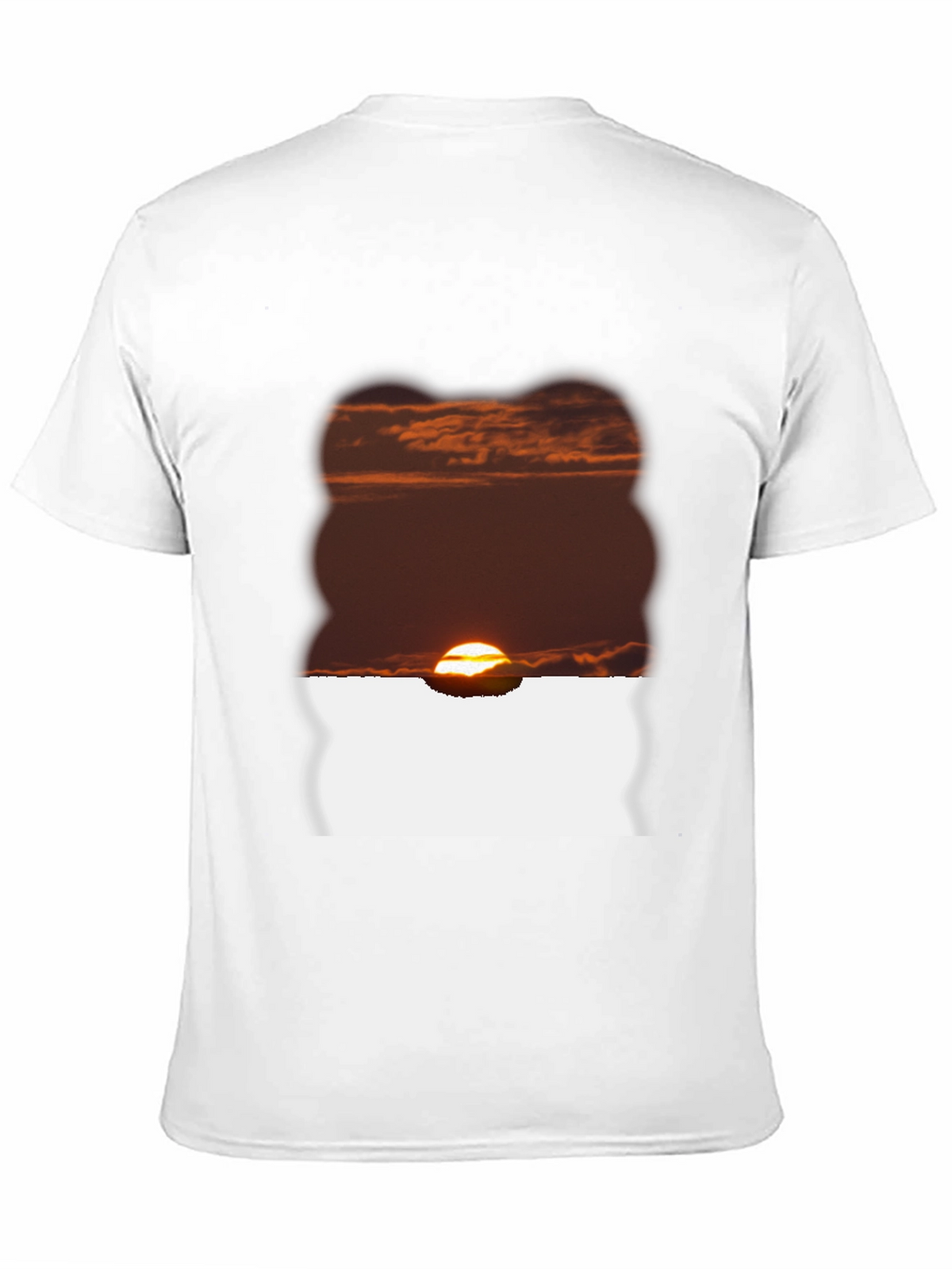 Sunset Graphic Tee - Black Casual T-Shirt