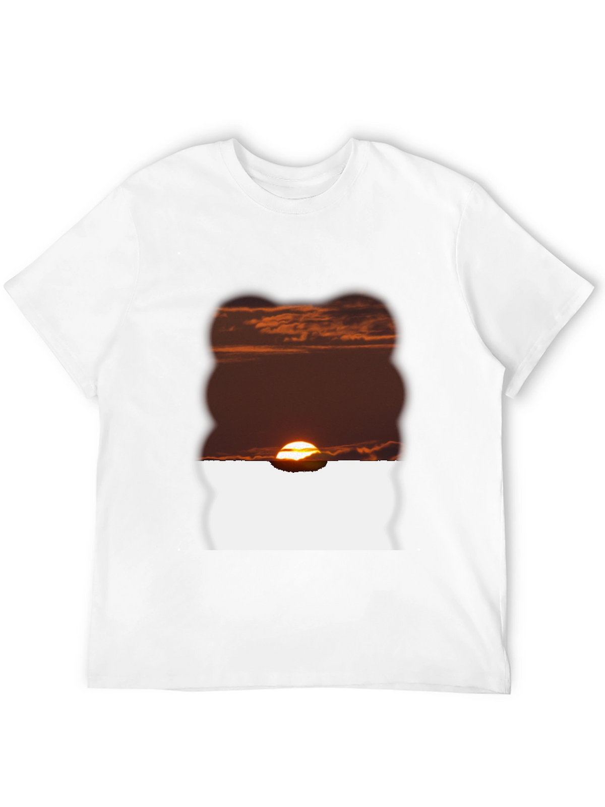Sunset Graphic Tee - Black Casual T-Shirt