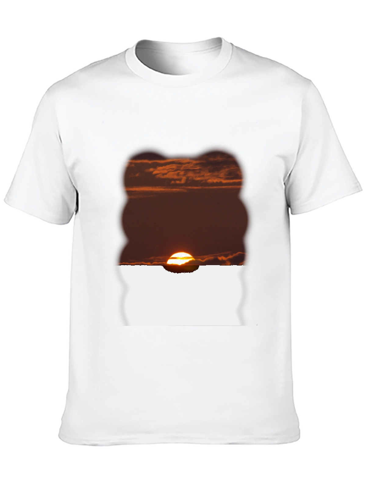 Sunset Graphic Tee - Black Casual T-Shirt