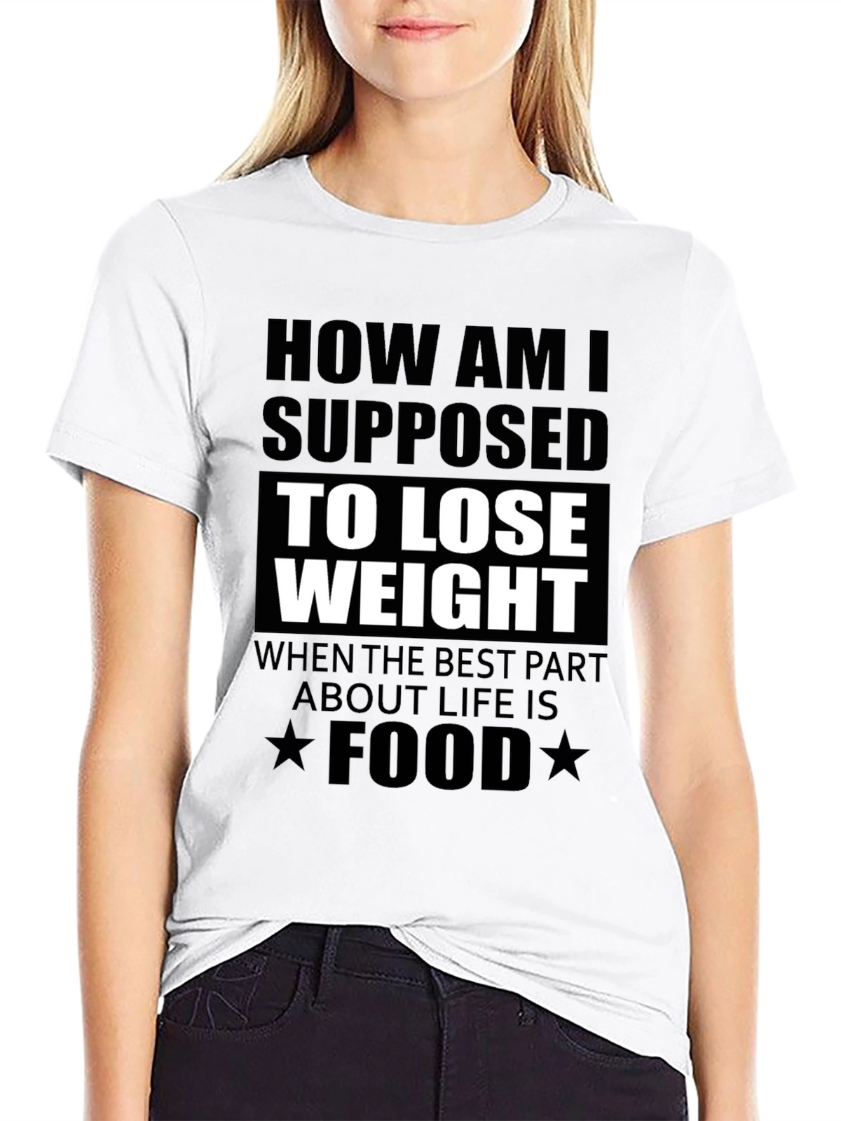 Funny Foodie T-Shirt: How to Lose Weight?