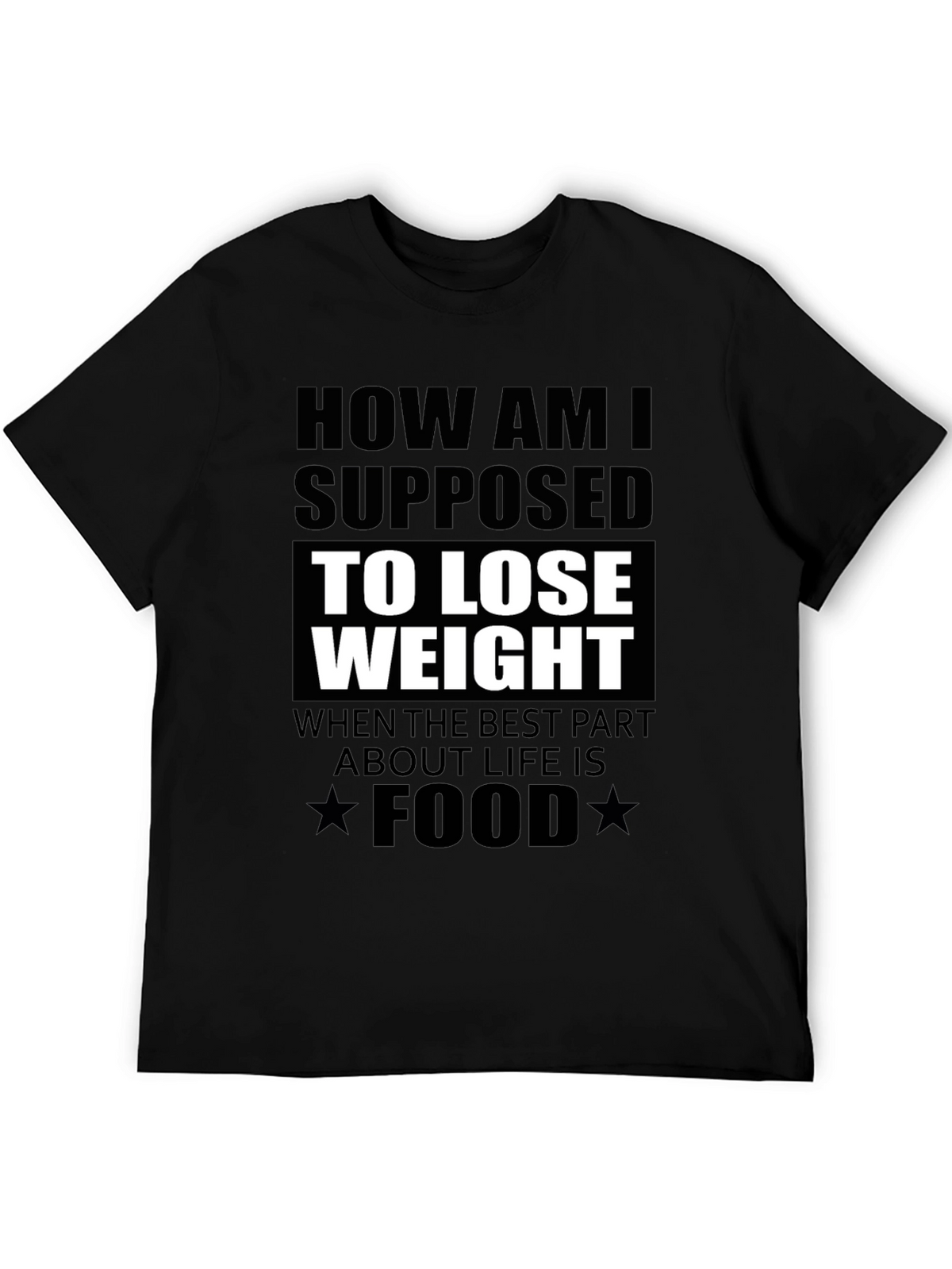 Funny Foodie T-Shirt: How to Lose Weight?