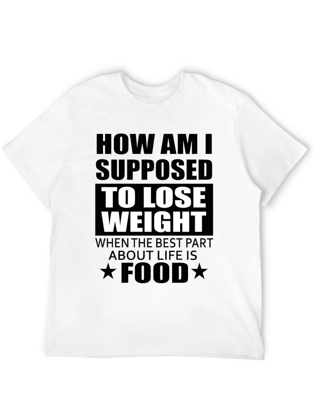 Funny Foodie T-Shirt: How to Lose Weight?