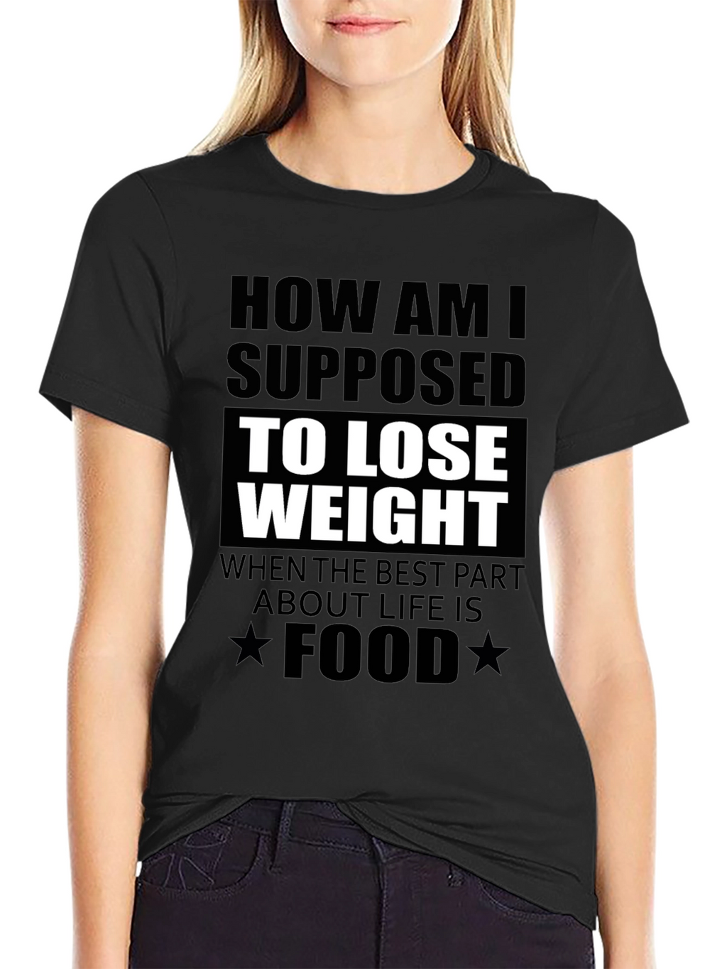Funny Foodie T-Shirt: How to Lose Weight?