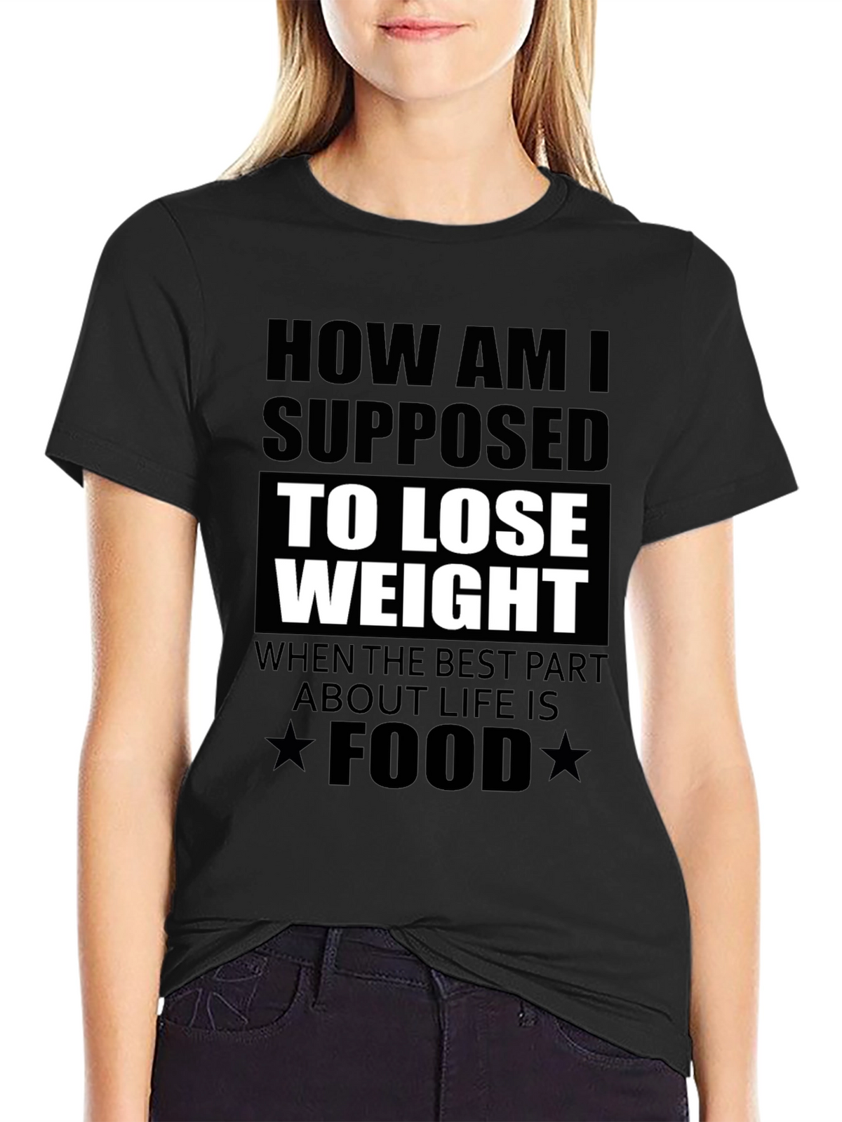 Funny Foodie T-Shirt: How to Lose Weight?