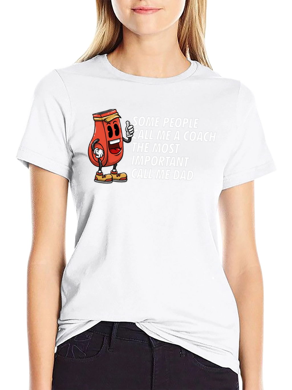 Funny Coach Dad T-Shirt - Novelty Tee