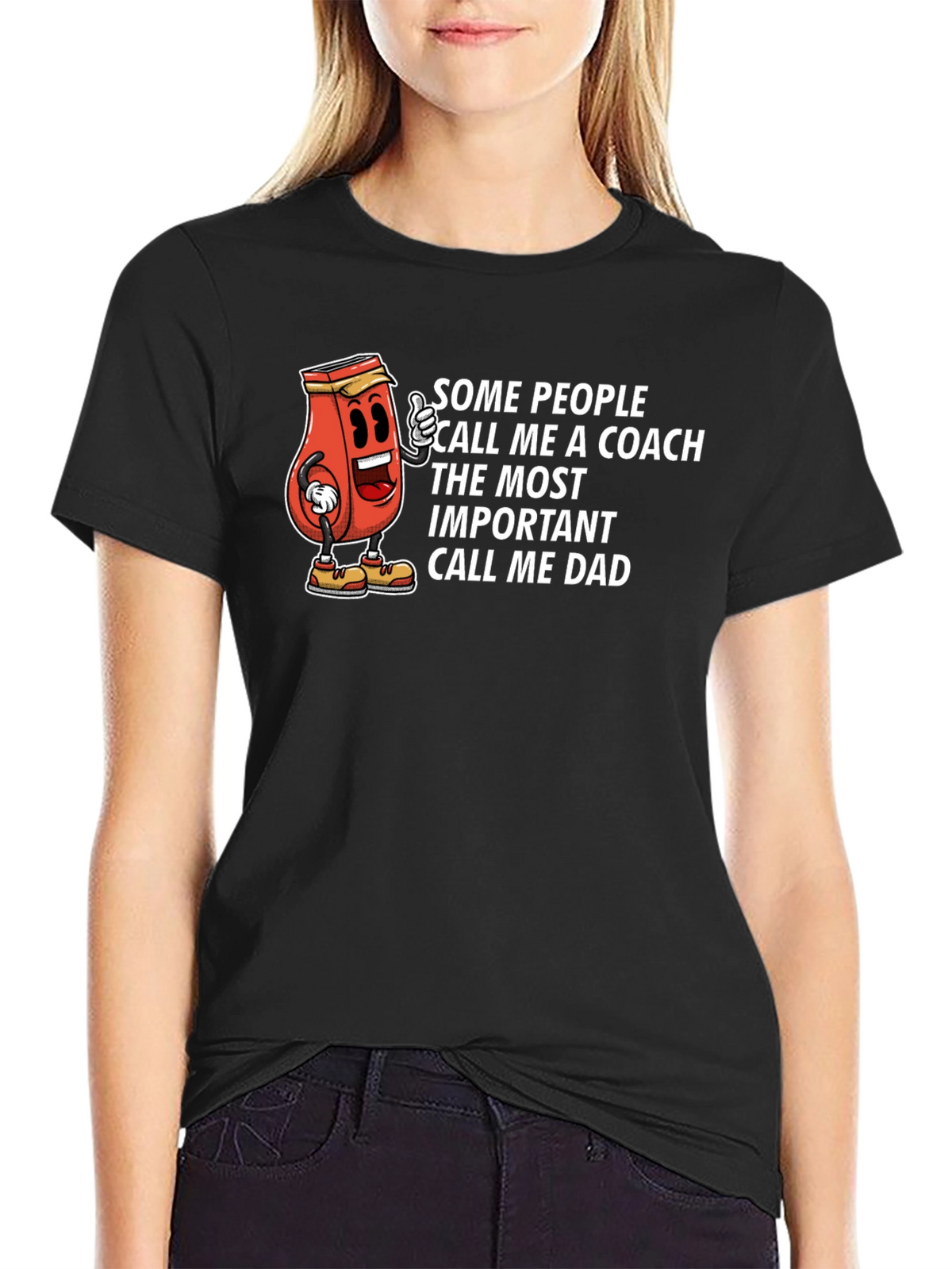 Funny Coach Dad T-Shirt - Novelty Tee