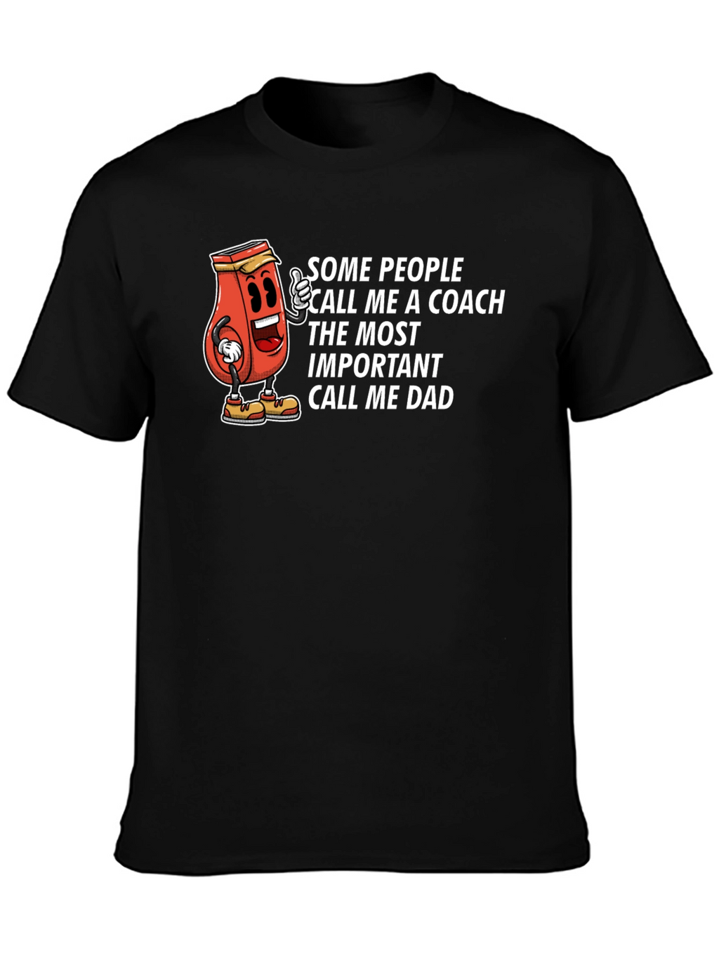 Funny Coach Dad T-Shirt - Novelty Tee