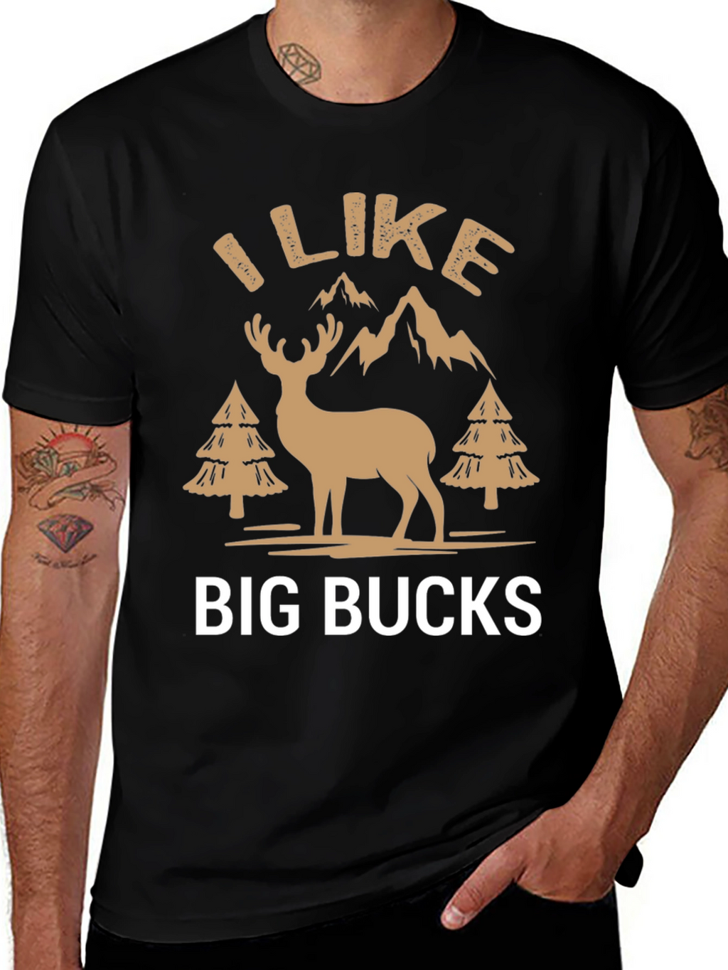 I Like Big Bucks Graphic T-Shirt