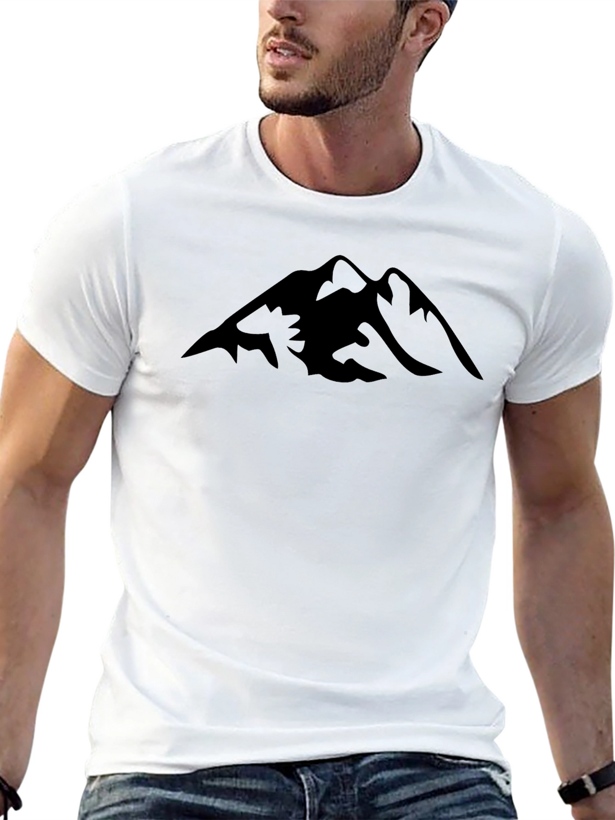 Mountain Graphic Black T-Shirt - Adventure Ready