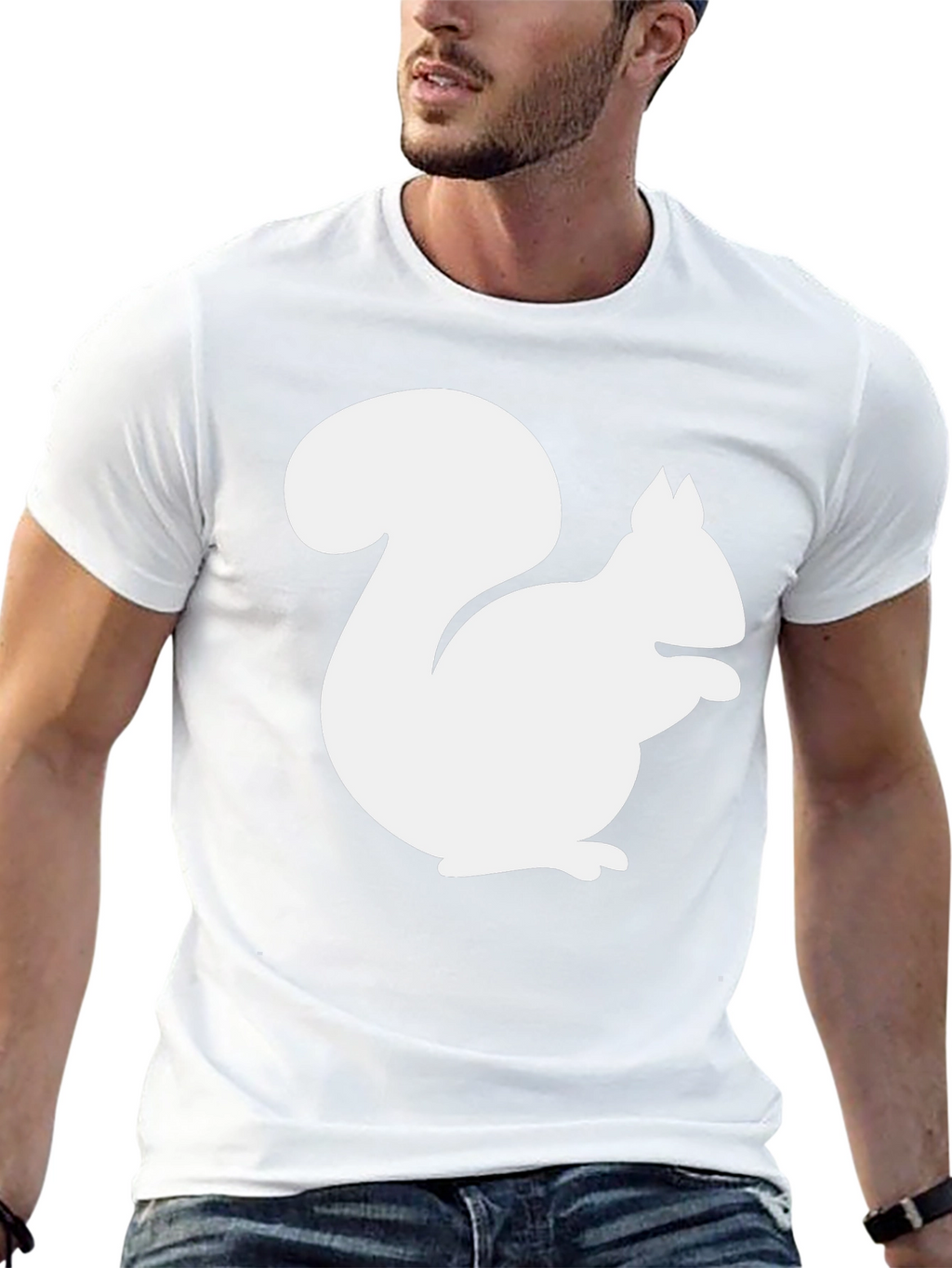 Squirrel Graphic T-Shirt - Black