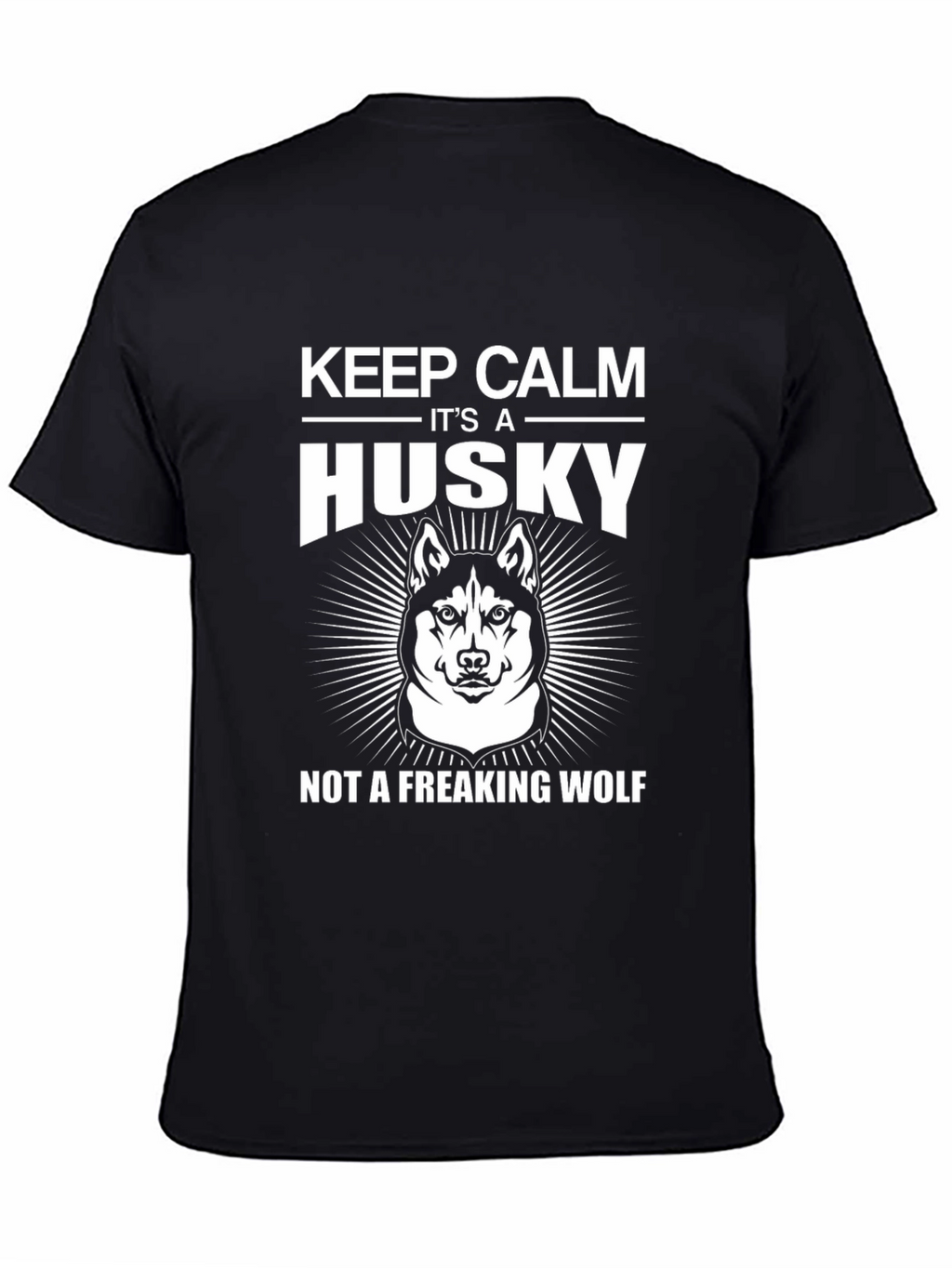 Keep Calm Husky T-Shirt Funny Dog Lover Tee
