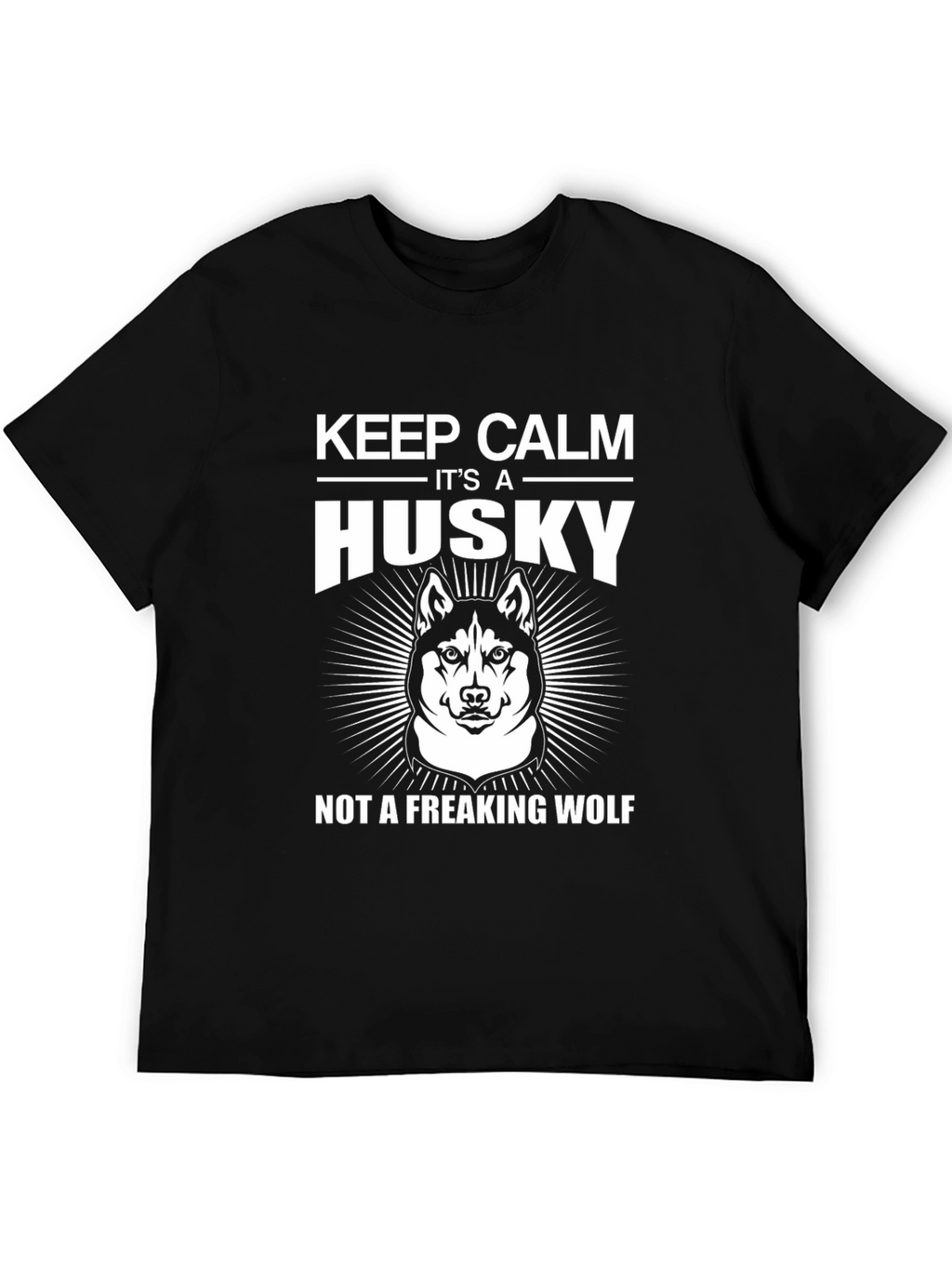 Keep Calm Husky T-Shirt Funny Dog Lover Tee