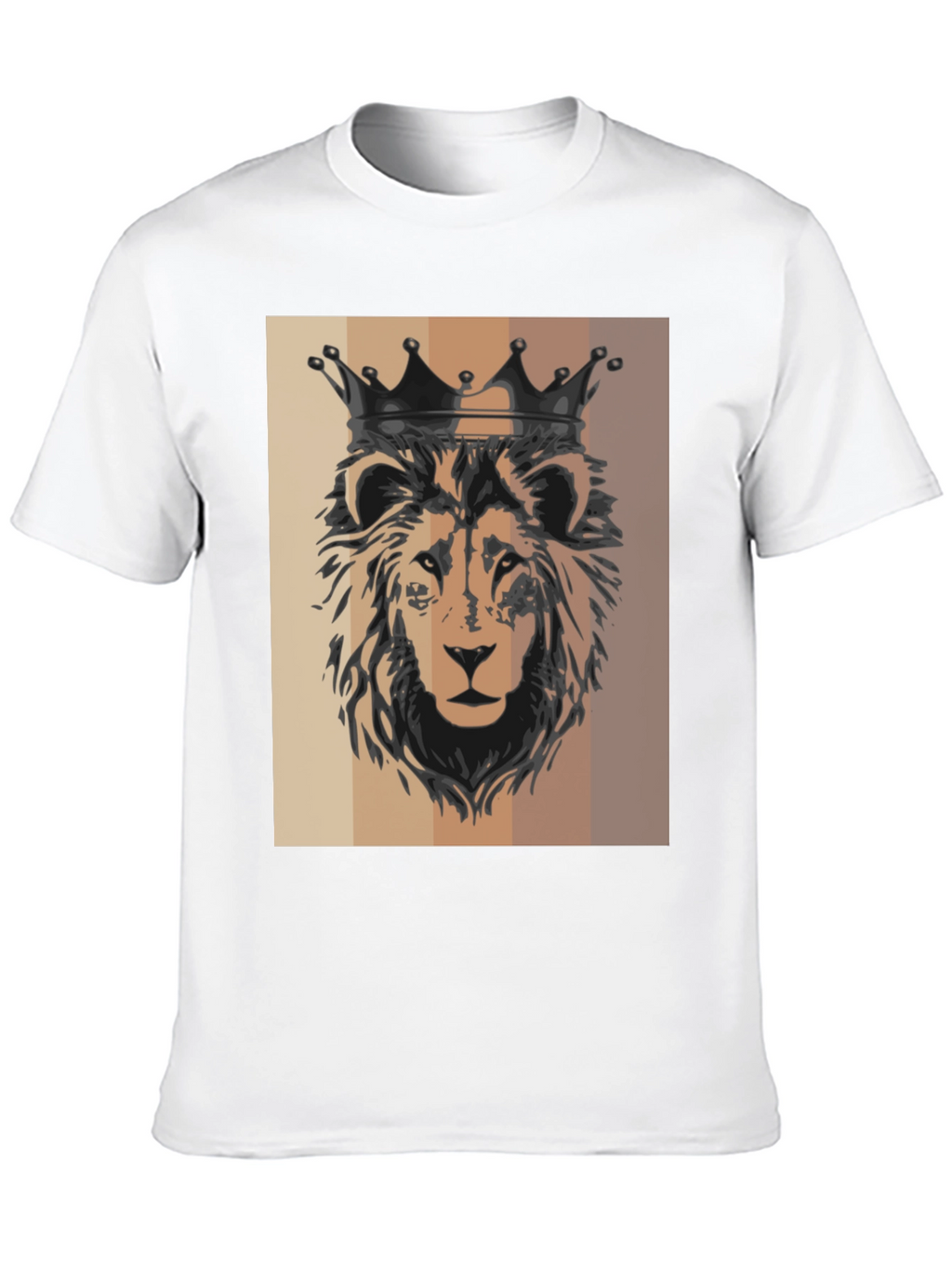 King Lion Graphic Tee - Black Cotton T-Shirt