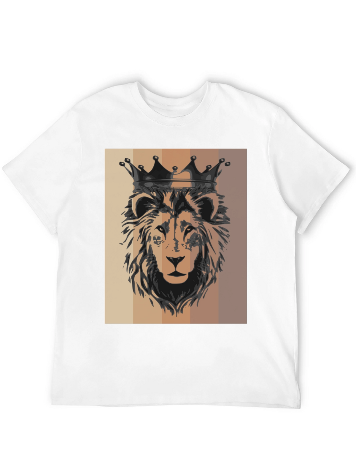 King Lion Graphic Tee - Black Cotton T-Shirt