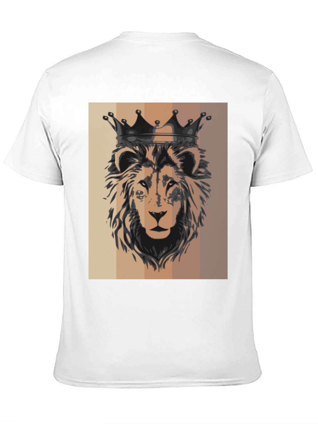 King Lion Graphic Tee - Black Cotton T-Shirt