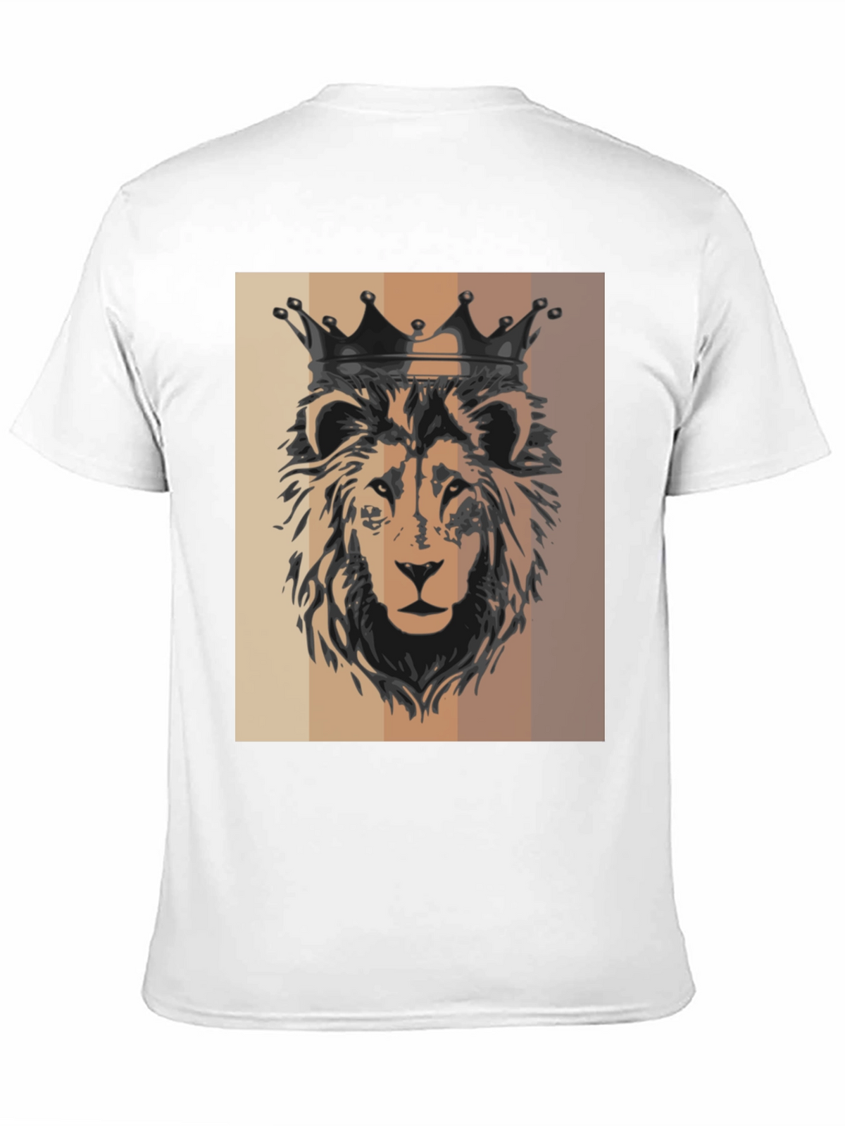 King Lion Graphic Tee - Black Cotton T-Shirt