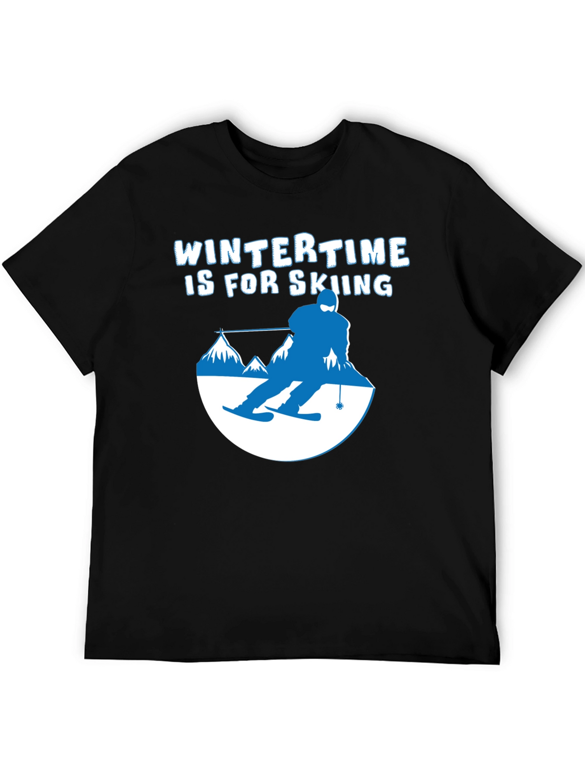 Wintertime Skiing Graphic Tee