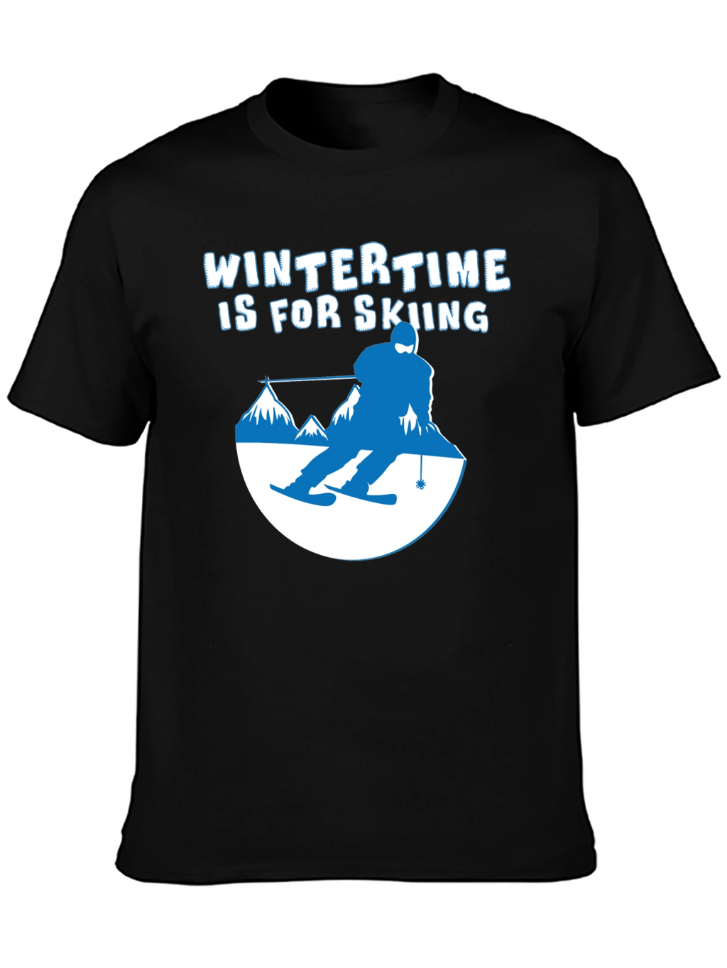 Wintertime Skiing Graphic Tee