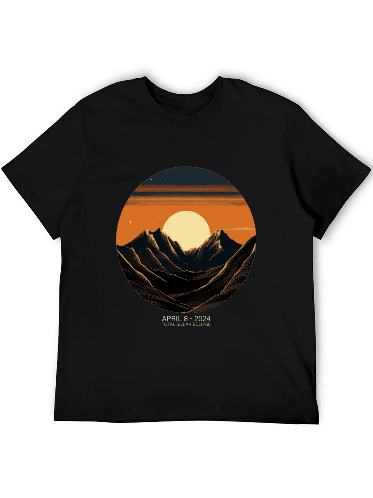 April 8 2024 Total Solar Eclipse Graphic Tee
