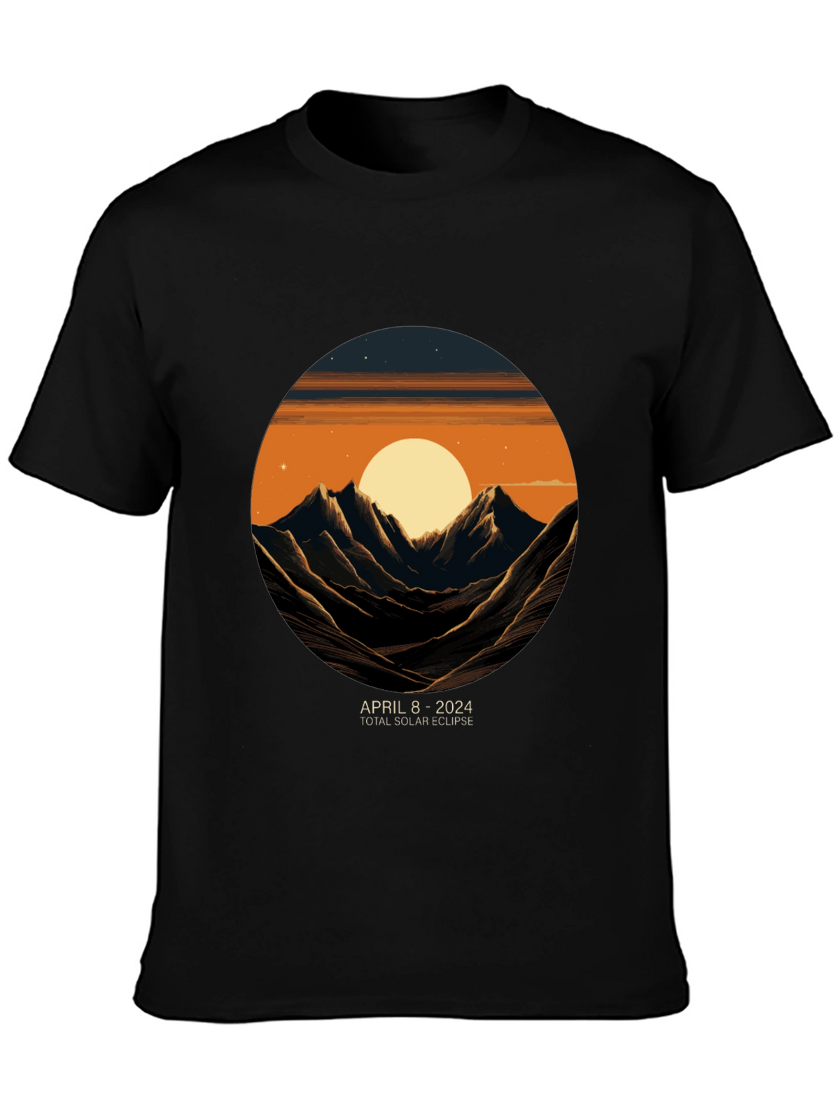 April 8 2024 Total Solar Eclipse Graphic Tee