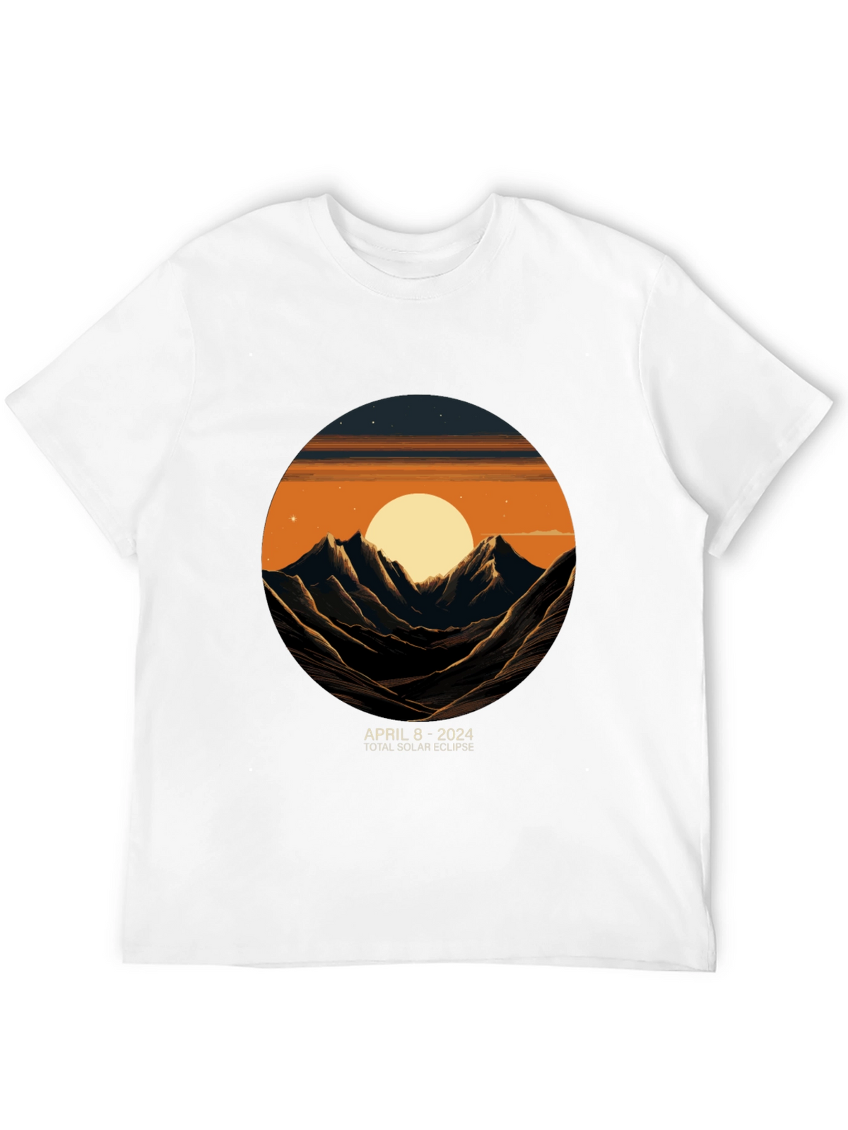 April 8 2024 Total Solar Eclipse Graphic Tee