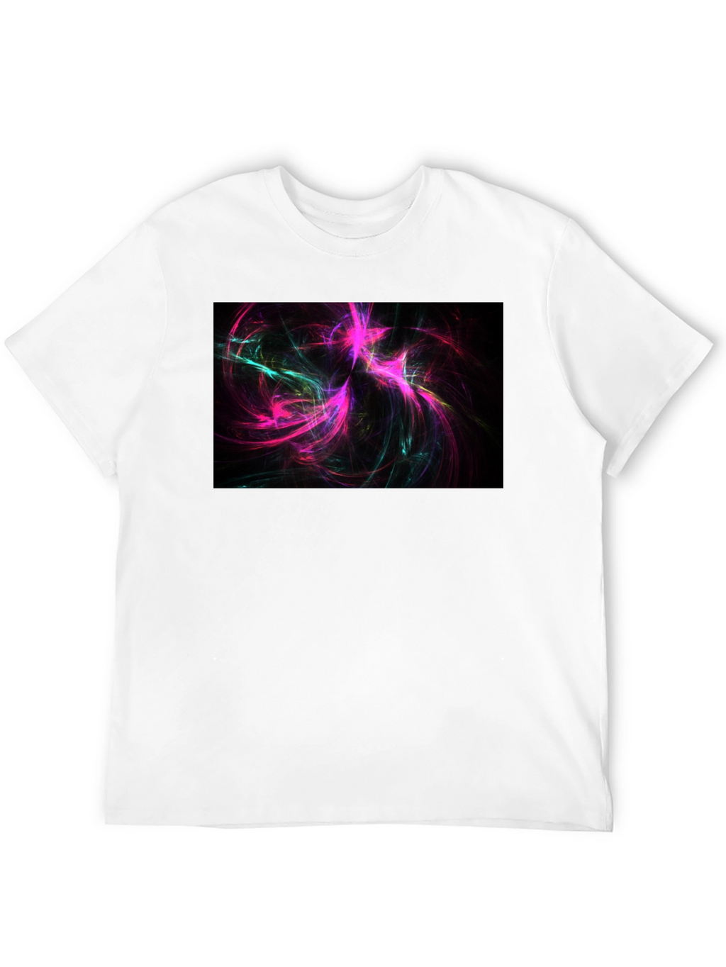 Abstract Swirls Black Tee - Vivid Graphic Print