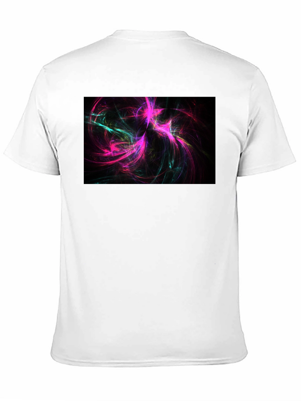 Abstract Swirls Black Tee - Vivid Graphic Print