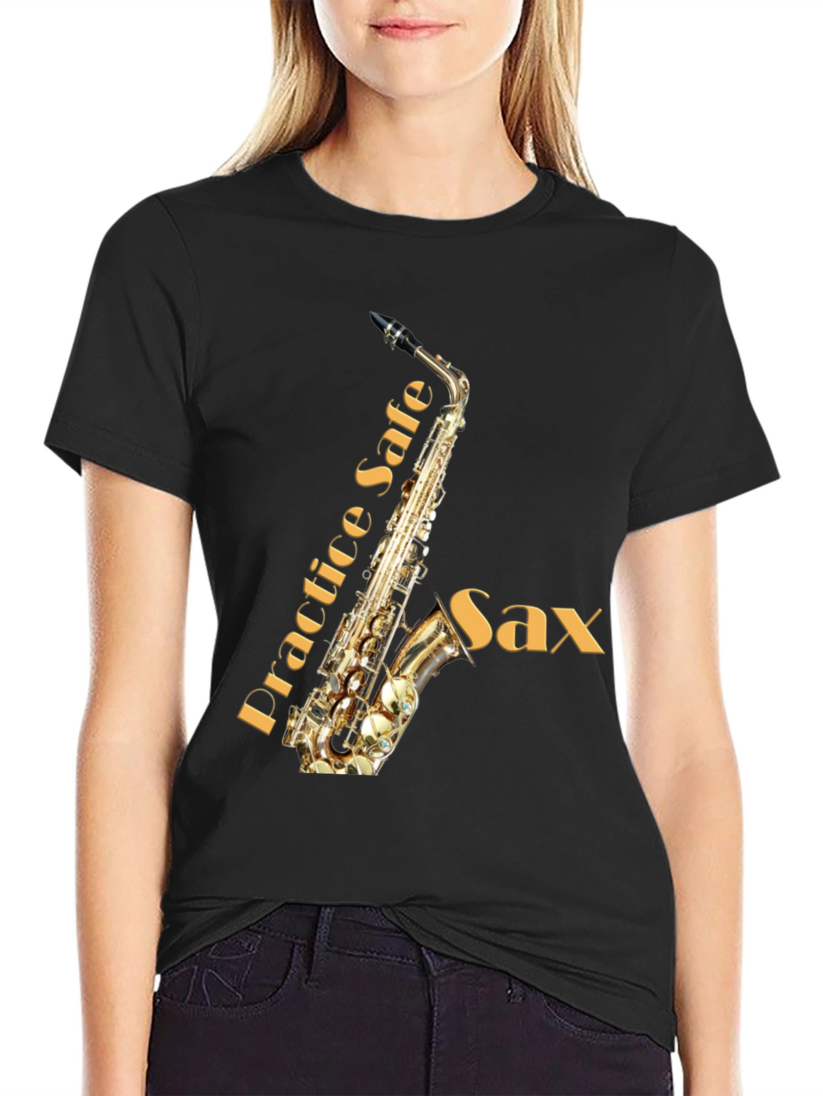 Practice Safe Sax T-Shirt - Musicians Tee