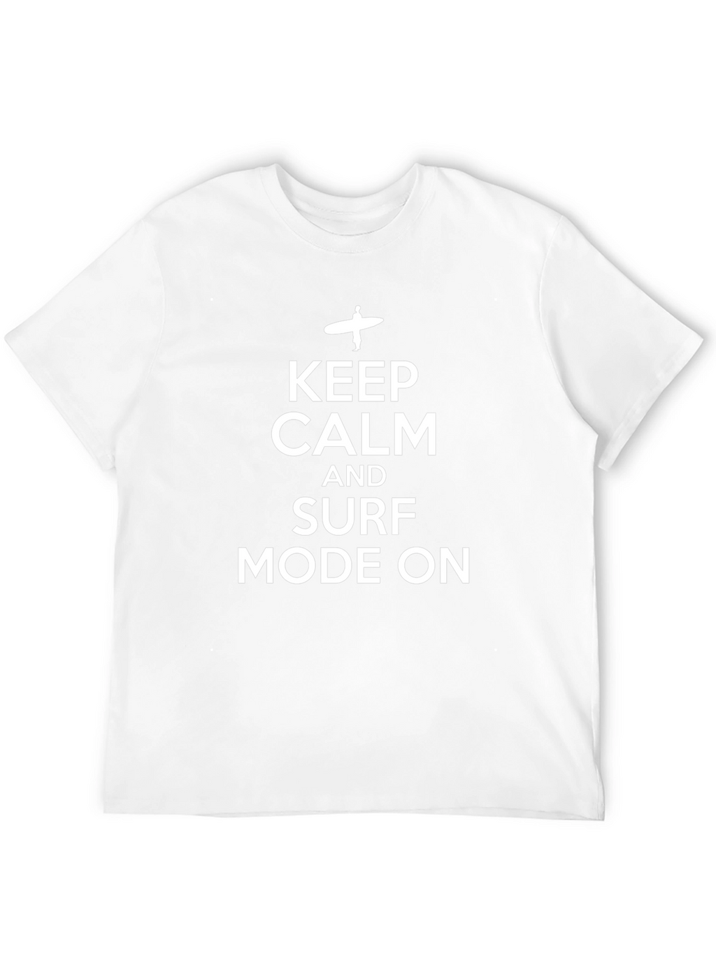 Keep Calm and Surf Mode On Black T-Shirt