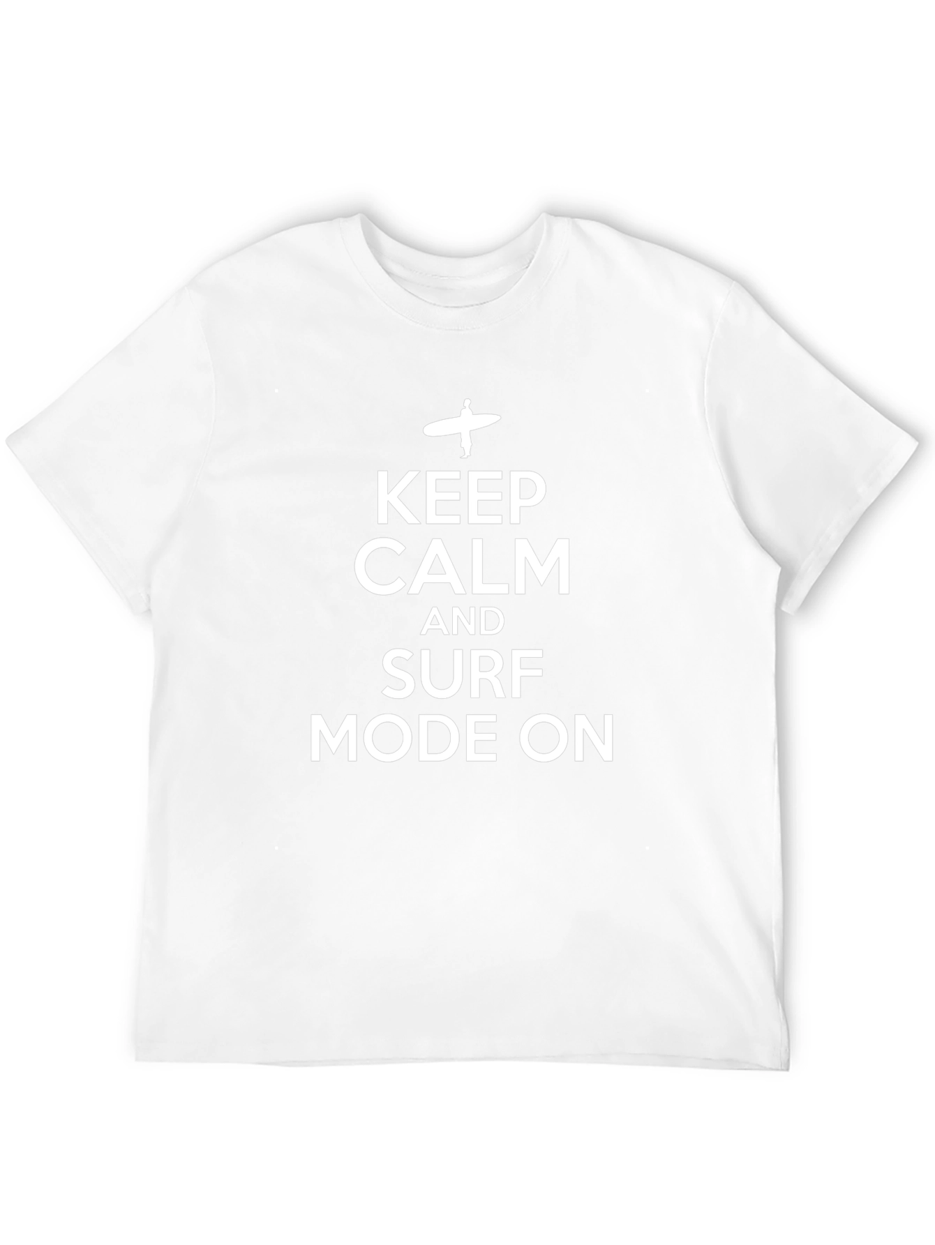 Keep Calm and Surf Mode On Black T-Shirt