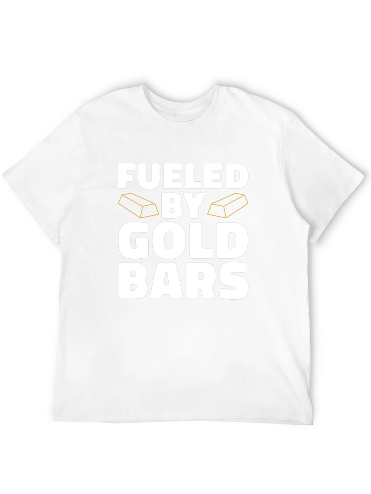 Fueled By Gold Bars Black T-Shirt