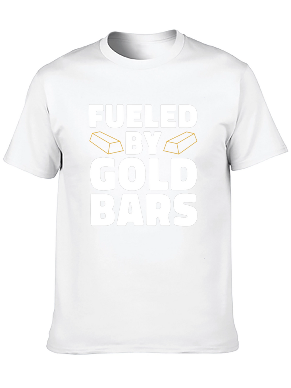 Fueled By Gold Bars Black T-Shirt