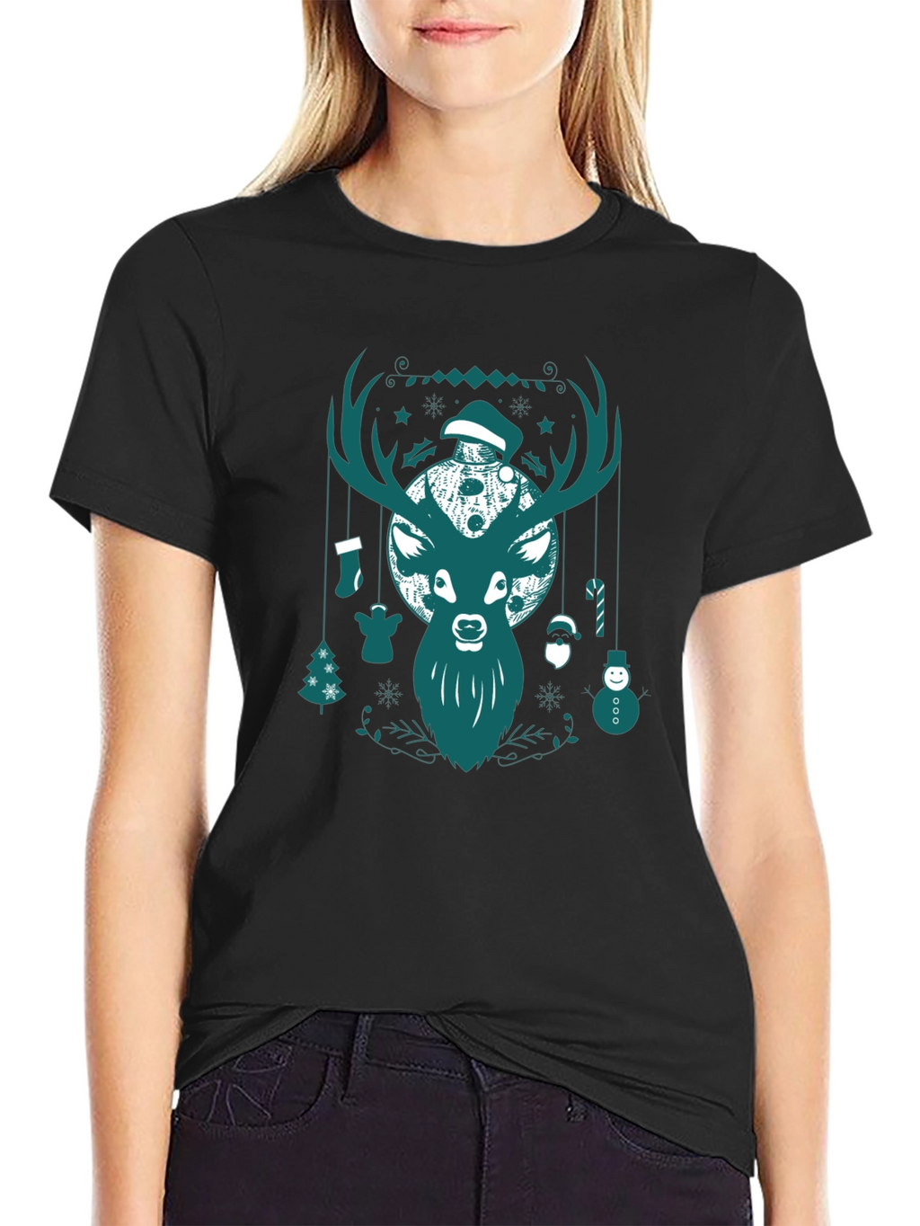 Christmas Deer Graphic Tee