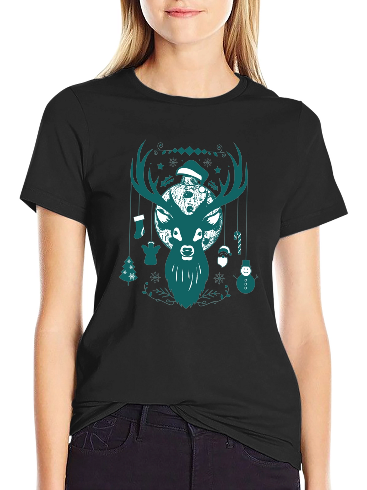 Christmas Deer Graphic Tee