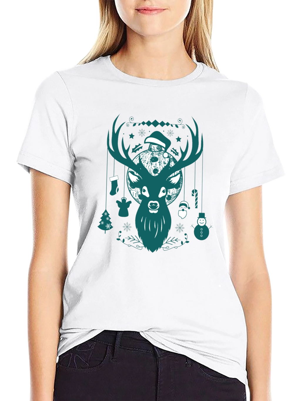 Christmas Deer Graphic Tee