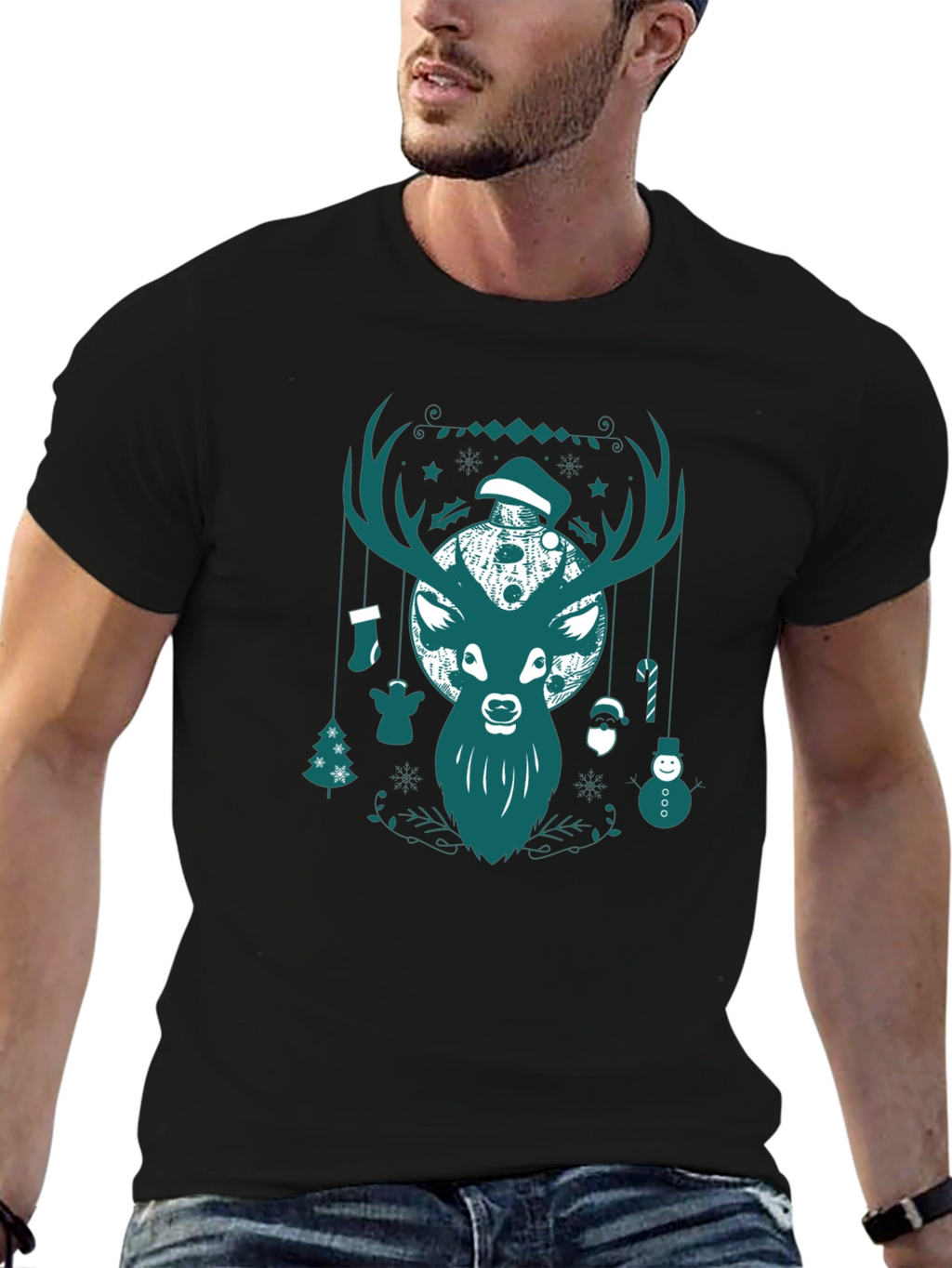 Christmas Deer Graphic Tee