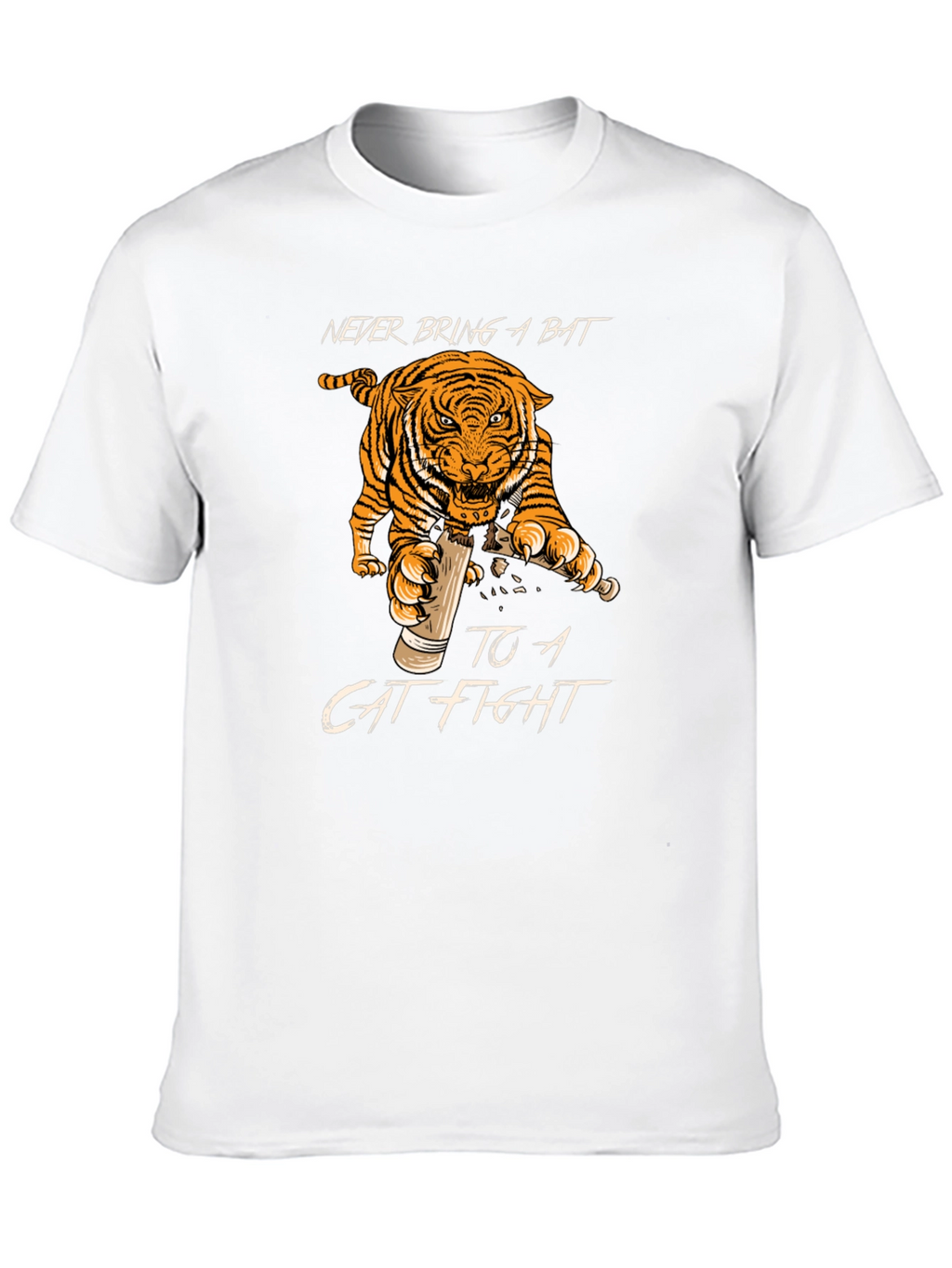 Never Bring a Bat Cat Fight T-Shirt
