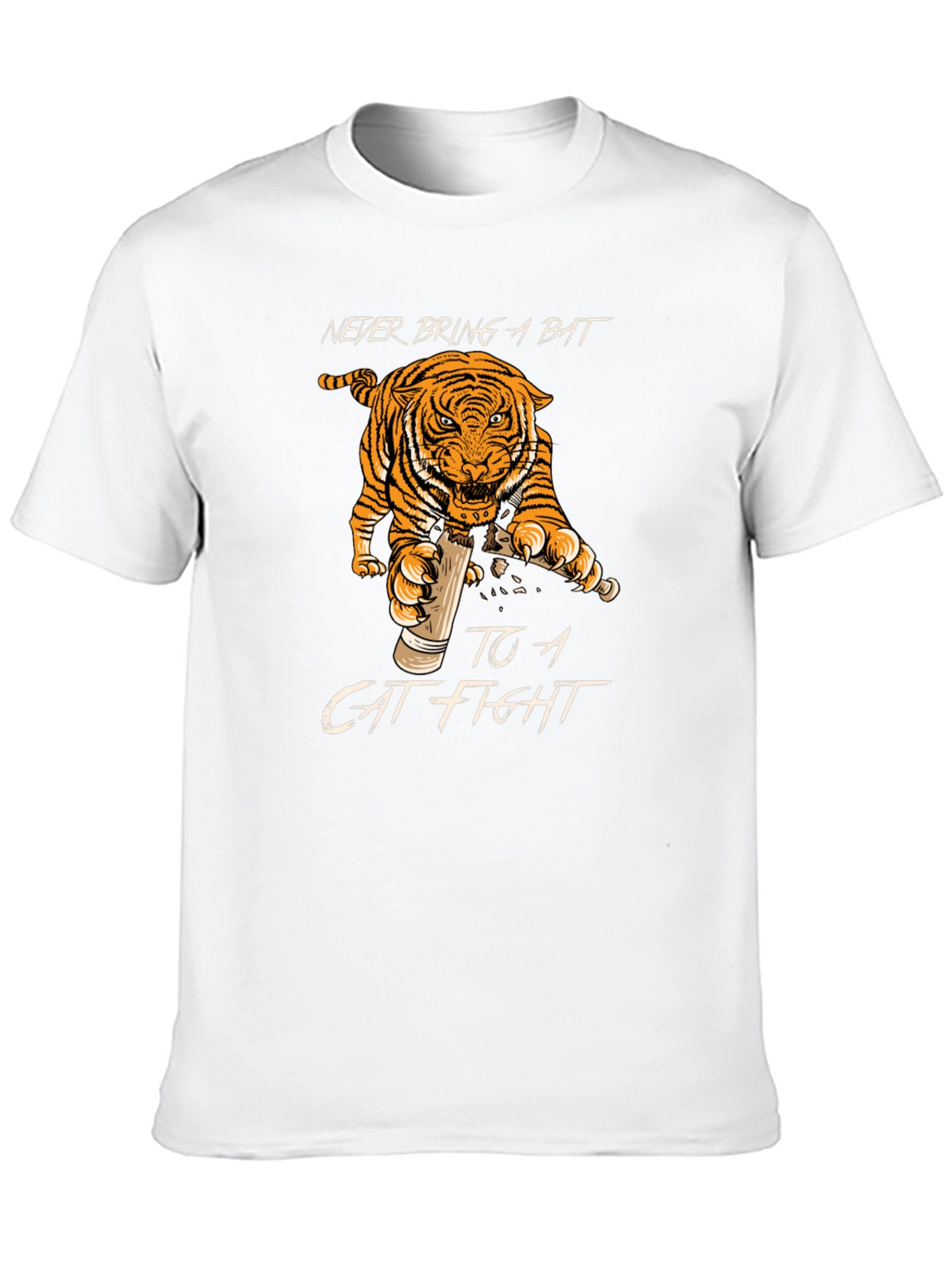 Never Bring a Bat Cat Fight T-Shirt