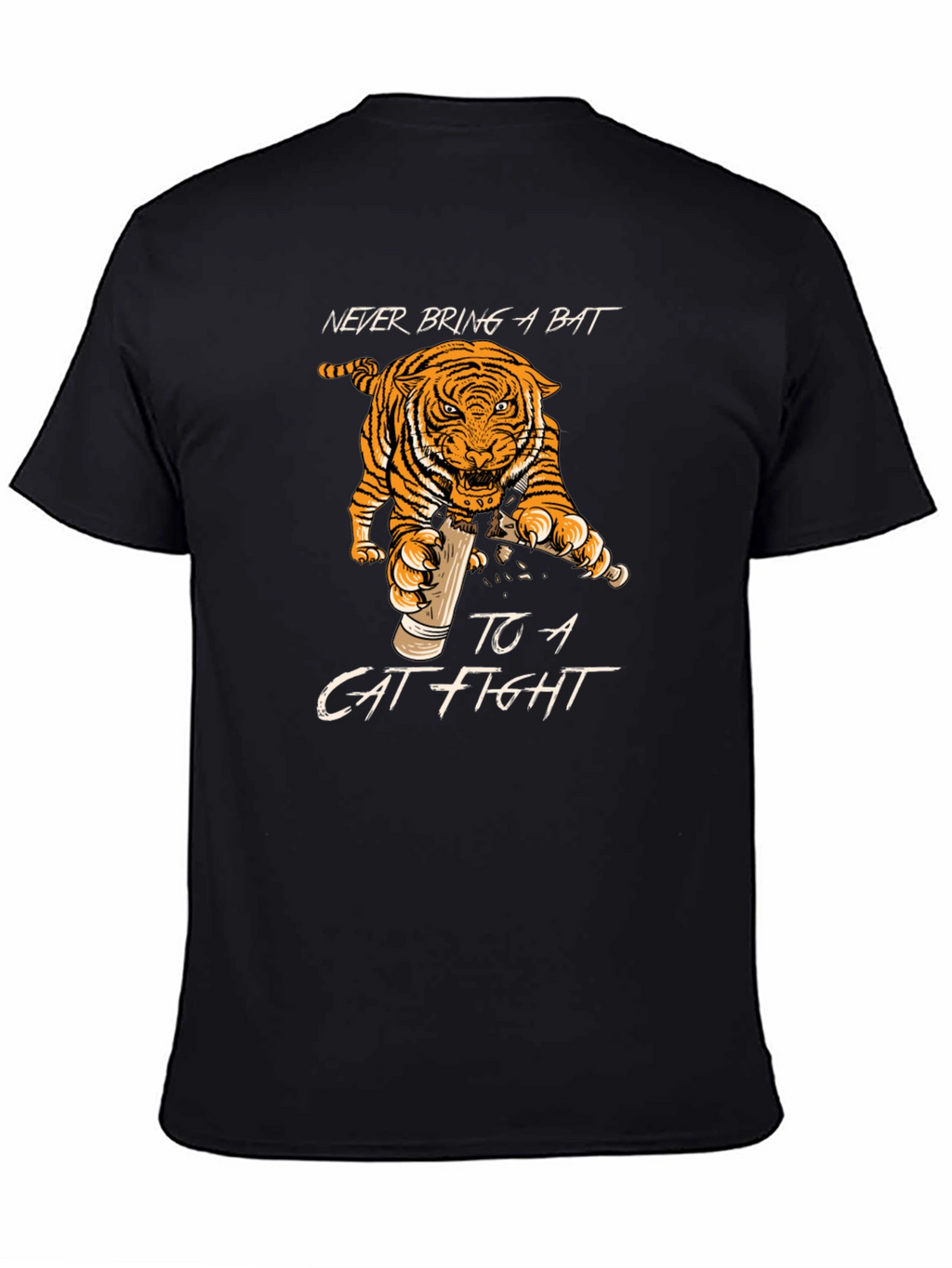 Never Bring a Bat Cat Fight T-Shirt