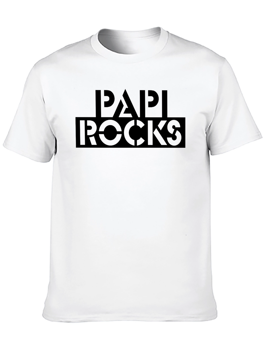 Papi Rocks Black Graphic Print T-Shirt