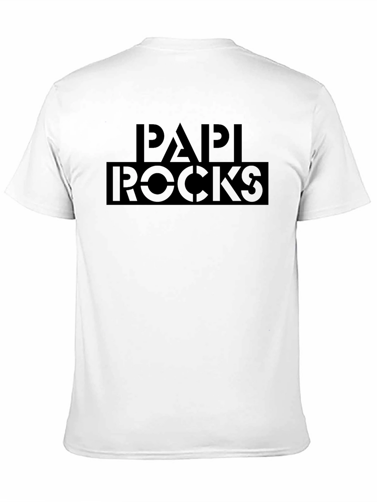 Papi Rocks Black Graphic Print T-Shirt