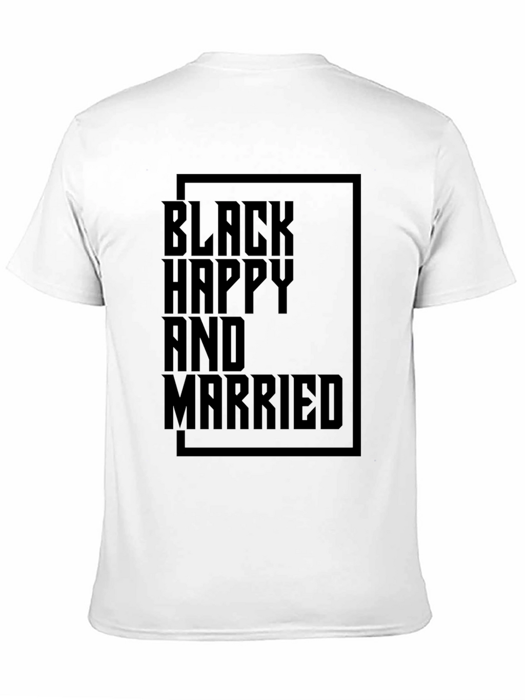 Black Happy and Married Graphic T-Shirt