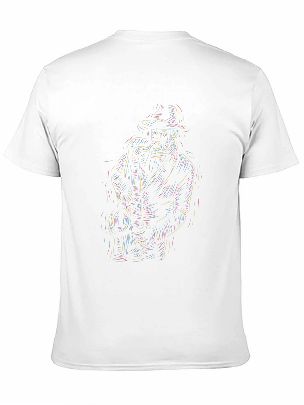 Cool Jazz Musician Graphic Tee - Black