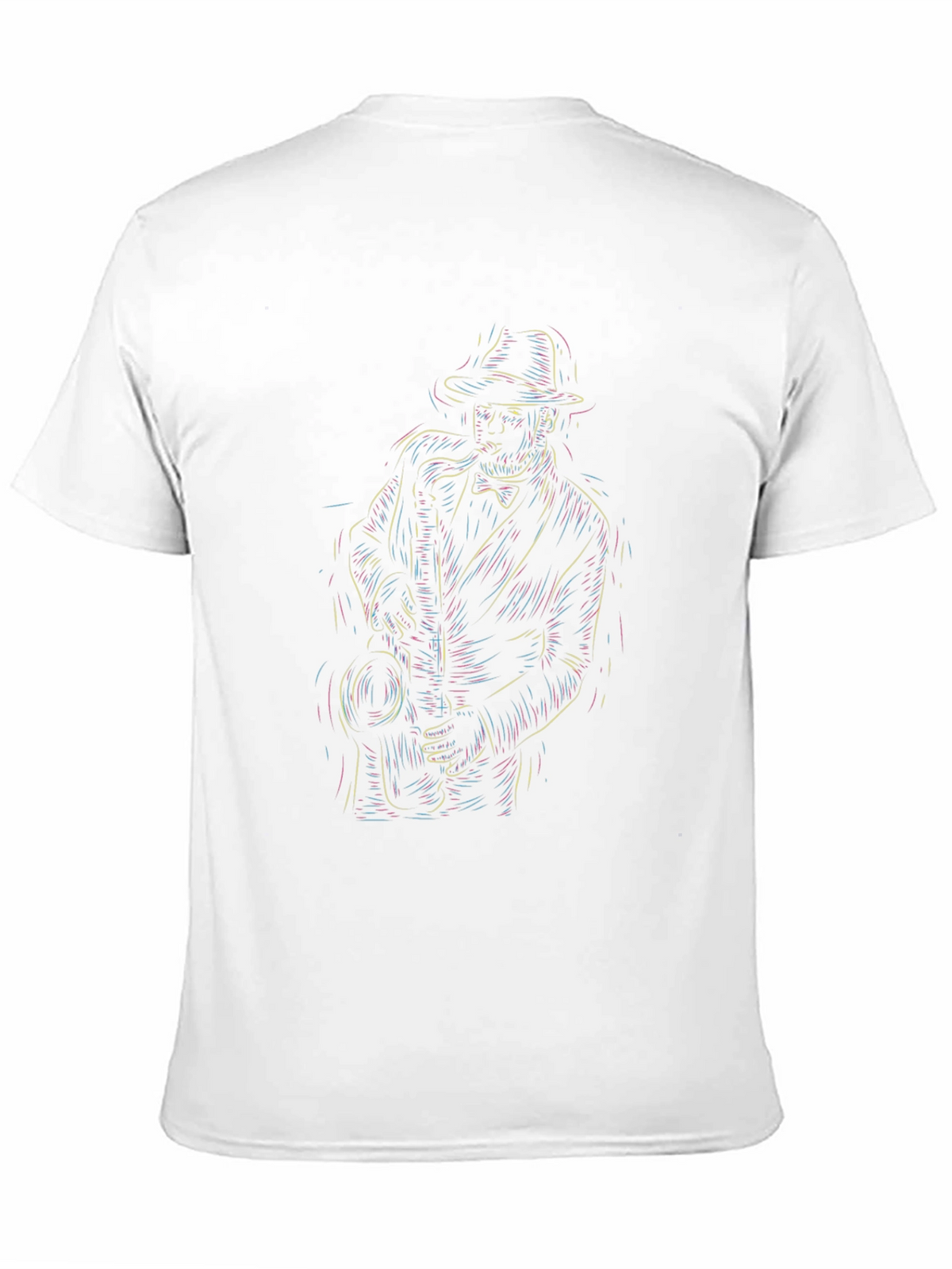 Cool Jazz Musician Graphic Tee - Black